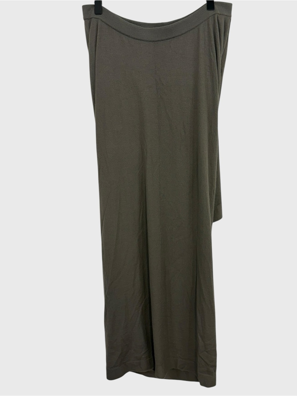 Rick Owens NEW Taupe Cashmere Blend Layered Long Skirt F/W 2017 Size Medium
